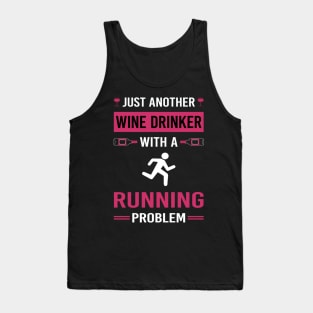 Wine Drinker Running Run Runner Tank Top